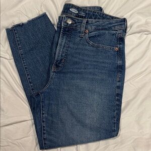 Old Navy Women's Dark Blue Ankle Jeans